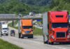 Trucks on highway