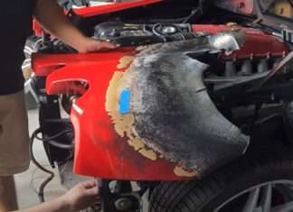 Wreck.2.Revival: Fire Destroyed Ferrari Fully Restored it in 12 Days Fire damaged Ferrari