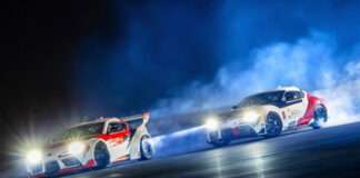 Toyota autonomous tandem drift sequence
