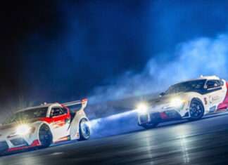 Toyota autonomous tandem drift sequence