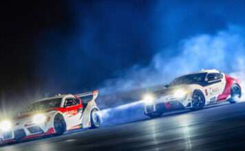 Toyota autonomous tandem drift sequence
