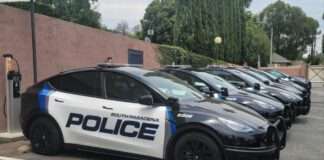 Pasadena police fleet all electric