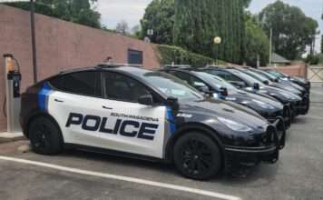 Pasadena police fleet all electric