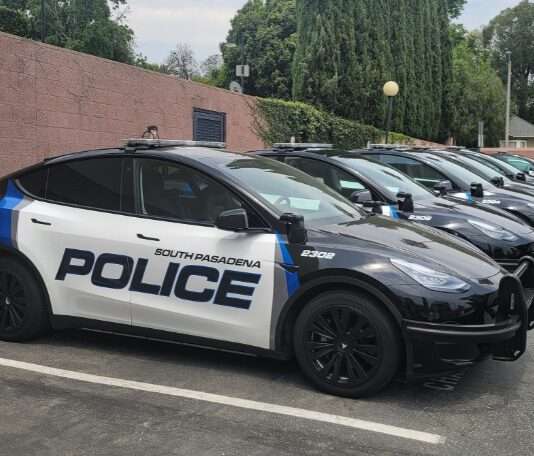 South Pasadena Launches First All-Electric Police Fleet in the U.S. Pasadena police fleet all electric