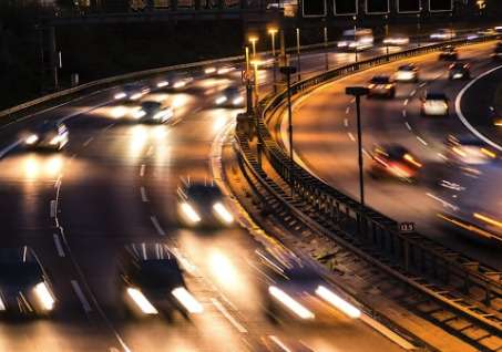 Cars on highway