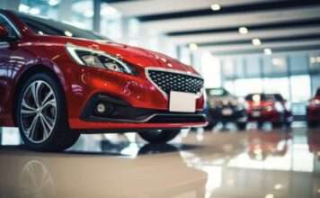 New vehicle showroom