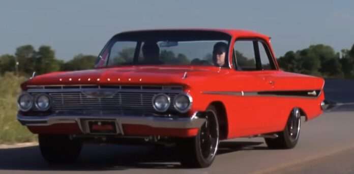 Red Sled 1961 Impala restoration