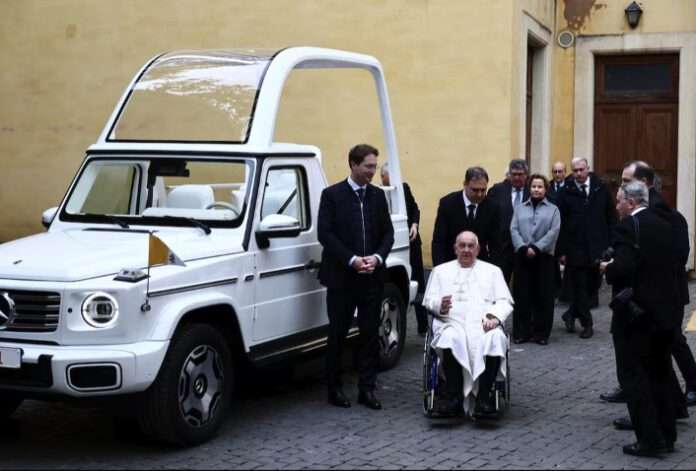 Pope-mobile goes electric